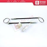 Opel Corsa D S07 2006-2014 5-Kapı 13188490 İçin Elektrikli Ön Sol Cam Kriko Tamir Seti