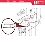 Renault Clio MK2 için Ön Kapı Kilit İç Açma Teli 7700413048