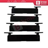 BSR516 1 Mercedes C W204 İçin 4 Adet Tavan Oluk Çıtası Port Bagaj Kapağı 20469071829040 95*20 mm