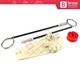 Skoda Octavia 1U Makyajlı Kasa İçin Ön Sol Kapı Cam Kriko Seti 1U0839461