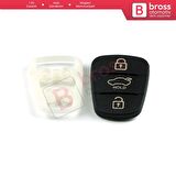 BDP1123 Hyundai Kia için Sustalı Anahtar Kumanda 3 Buton Ped Tuş Lastiği