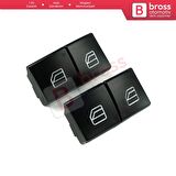 Mercedes W204 W212 S212 A207 C207 X204 W176 W246 C/ X117 X/ W166  X156 İçin 4X Cam Açma Düğme Kapağı