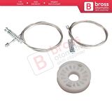 Bentley Continental MK1 GT GTC 3W 2003-2011 Coupe Convertible İçin Elektrikli Ön Kapı Cam Kriko Seti