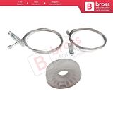 Bentley Continental MK1 GT GTC 3W 2003-2011 Coupe Convertible İçin Elektrikli Ön Kapı Cam Kriko Seti