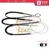 BMW 5 Series F10 F18 F11 4/5 Kapı 2009-2017 51337182131 İçin Ön Sol Cam Kriko Tamir Seti