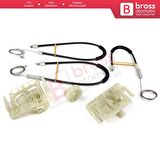 BMW 5 Series F10 F18 F11 4/5 Kapı 2009-2017 51357182613 İçin Arka Sol Cam Kriko Tamir Seti