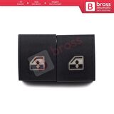 Opel Astra H Zafira B Tigra B 6240452 İçin 2 Adet Ön veya Arka Kapı Cam Açma Düğme Tamir Kapağı 