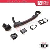 Renault Fluence Megane 3 Clio 4 Scenic 3 Captur 1 için Dış Kapı Açma Kolu Siyah Astarlı 806B02596R