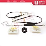 Ford Focus MK3 C346 2010-2019 4/5 Kapı BM51A23201 İçin Ön Sol Cam Kriko Tamir Seti