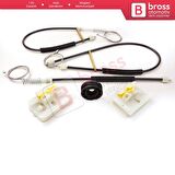 Ford Focus MK3 C346 2010-2019 4/5 Kapı BM51A23201 İçin Ön Sol Cam Kriko Tamir Seti