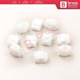 10 Adet Cam Kriko İndirme Kaldırma Mekanizma Kablo Ucu Halat Dübeli Tip BCP003