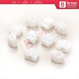 10 Adet Cam Kriko İndirme Kaldırma Mekanizma Kablo Ucu Halat Dübeli Tip BCP003