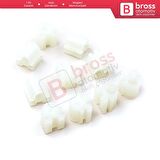 10 Adet Cam Kriko İndirme Kaldırma Mekanizma Kablo Ucu Halat Dübeli Tip BCP004