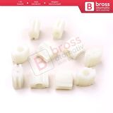 10 Adet Cam Kriko İndirme Kaldırma Mekanizma Kablo Ucu Halat Dübeli Tip BCP006