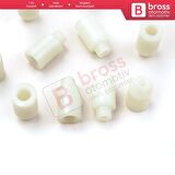 10 Adet Cam Kriko İndirme Kaldırma Mekanizma Kablo Ucu Halat Dübeli Tip BCP013