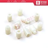 10 Adet Cam Kriko İndirme Kaldırma Mekanizma Kablo Ucu Halat Dübeli Tip BCP013