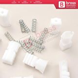 10 Adet Cam Kriko İndirme Kaldırma Mekanizma Kablo Ucu Halat Dübeli Tip BCP029