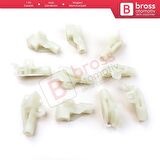 10 Adet Cam Kriko İndirme Kaldırma Mekanizma Kablo Ucu Halat Dübeli Tip BCP038