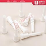 10 Adet Cam Kriko İndirme Kaldırma Mekanizma Kablo Ucu Halat Dübeli Tip BCP039