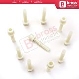 10 Adet Cam Kriko İndirme Kaldırma Mekanizma Kablo Ucu Halat Dübeli Tip BCP045