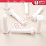 10 Adet Cam Kriko İndirme Kaldırma Mekanizma Kablo Ucu Halat Dübeli Tip BCP057