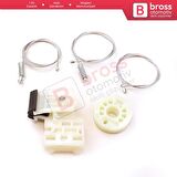 Skoda Octavia MK1 1U 2001-2010 Makyajlı Kasa İçin Elektrikli Arka Sol Kapı Cam Kriko Tamir Seti