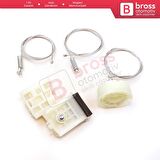 Skoda Octavia MK1 1U 2001-2010 Makyajlı Kasa İçin Elektrikli Arka Sol Kapı Cam Kriko Tamir Seti