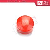 Citroen C3 MK3 C-Elysee C4 Cactus Peugeot 207 208 301 için KIRMIZI Plastik El Fren Düğme Tuş Kapağı