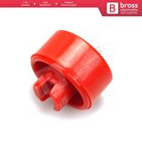 Citroen C3 MK3 C-Elysee C4 Cactus Peugeot 207 208 301 için KIRMIZI Plastik El Fren Düğme Tuş Kapağı