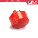 Citroen C3 MK3 C-Elysee C4 Cactus Peugeot 207 208 301 için KIRMIZI Plastik El Fren Düğme Tuş Kapağı