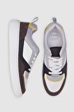 TWN Beyaz Kalın Beyaz Tabanlı Bağcıklı Sneaker Ayakkabi 3EC09ORT0380