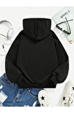 Çocuk  Unisex Oversize Kapüşonlu Sweatshirt