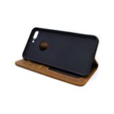 Gpack Apple iPhone 8 Plus Kılıf Hakiki Deri Cüzdan Gizli Mıktanıslı
