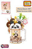 Loz Creative Serisi Panda Figürlü Bardak Modeli 297 Parça Oyuncak Yapım Seti FFLZ-4206
