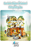 Loz Street Mini Serisi Masal Evi Modeli Prenses Figürü 709 Parça Oyuncak Yapım Seti FFLZ-1226