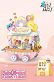 Loz Micro Block Serisi Donut Arabası 300 Parça Oyuncak Yapım Seti FFLZ-8855