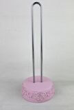 Polyester Dantel Pembe Dik Rulo Kağıt Havluluk 32cm