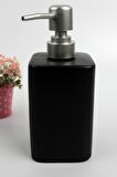 Stonware Sıvı Sabunluk Siyah Kare 450ml