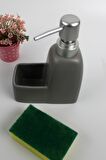 Stonware Sıvı Sabunluk Gri Süngerlik Bölmeli 300ml
