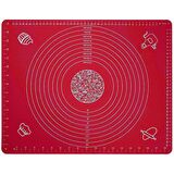 Silikon Ölçülü Hamur Matı Kırmızı 65*44cm