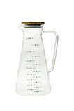 Metal Vakumlu Kapak Borosilikat Cam Yağlık Sirkelik 850ml 21630