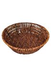Hasır Rattan Ekmeklik Ekmek Sepeti Yuvarlak Çap 24cm