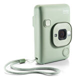 Fujifilm Instax Mini LiPlay Hybrid Matcha Green Fotoğraf Makinesi 20'li Film Albüm ve Deri Kılıf Hed