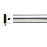 25 mm 3 Metre Krom Nikelaj Şerit 