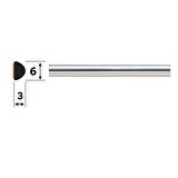 6 mm 3 Metre Krom Nikelaj Şerit 