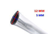 U Tip Geçmeli Krom Nikelaj Şerit Krom Silver Geniş 3 Metre