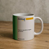 Zictired İlaç Baskılı Kupa Bardak Komik Yazılı Kupa Bardak