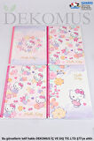 DEKOMUS İLE LİSANSLI HELLO KITTY "TEKLİ" A4 ÇİZGİLİ OKUL DEFTERİ 80 YAPRAK