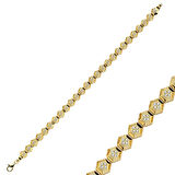 Taşlı Altıgen Bileklik