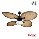 Kaşkar-Taflan T52040-Kahve Lambalı Uzaktan Kumandalı Tavan Vantilatörü
